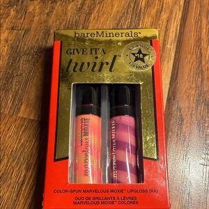 bareMinerals Give It a Twirl Lipgloss Pack of two mini lipgloss. New in box